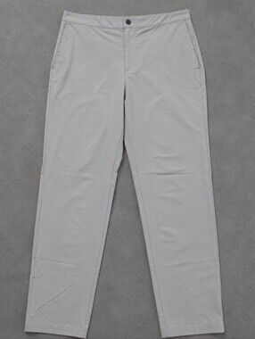 Banana Republic Mens Jogger Pants Size 34 Gray Stretch Chino Athletic Casual